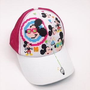 Disney Resort Tokyo Mickey Atari Hat Pink White